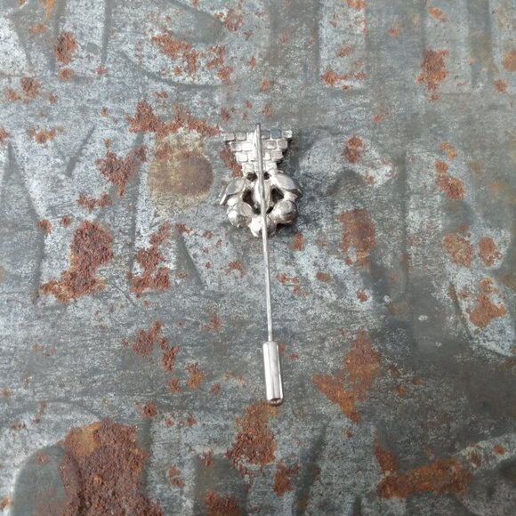 Vintage Austrian Crystal Stickpin Brooch by Continental on Original Card - Picture 11 of 15